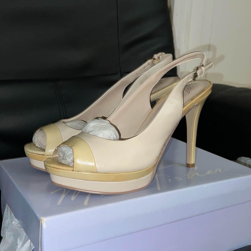 Marc Fisher Melissa Peep-Toe Heels